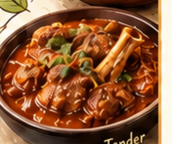 Mutton kala bhuna in a bowl